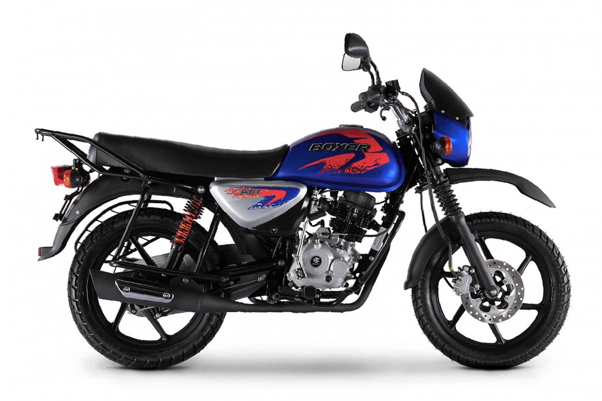 Мотоцикл Bajaj Boxer BM 150 X DISK 5кпп, черно-синий