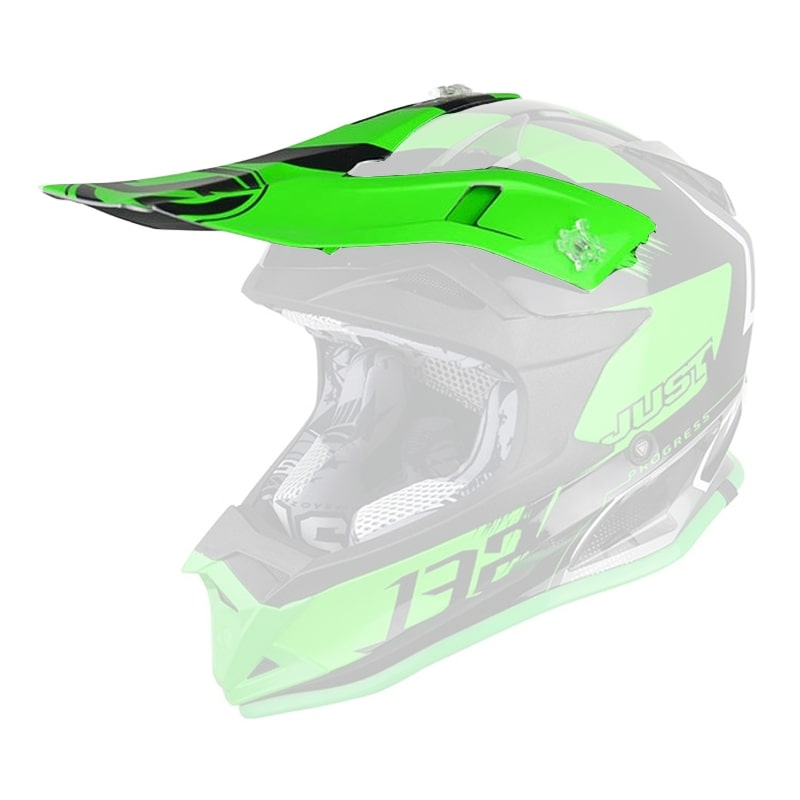 Козырек для шлема JUST1 J32 PRO Kick зеленый/белый/титановый